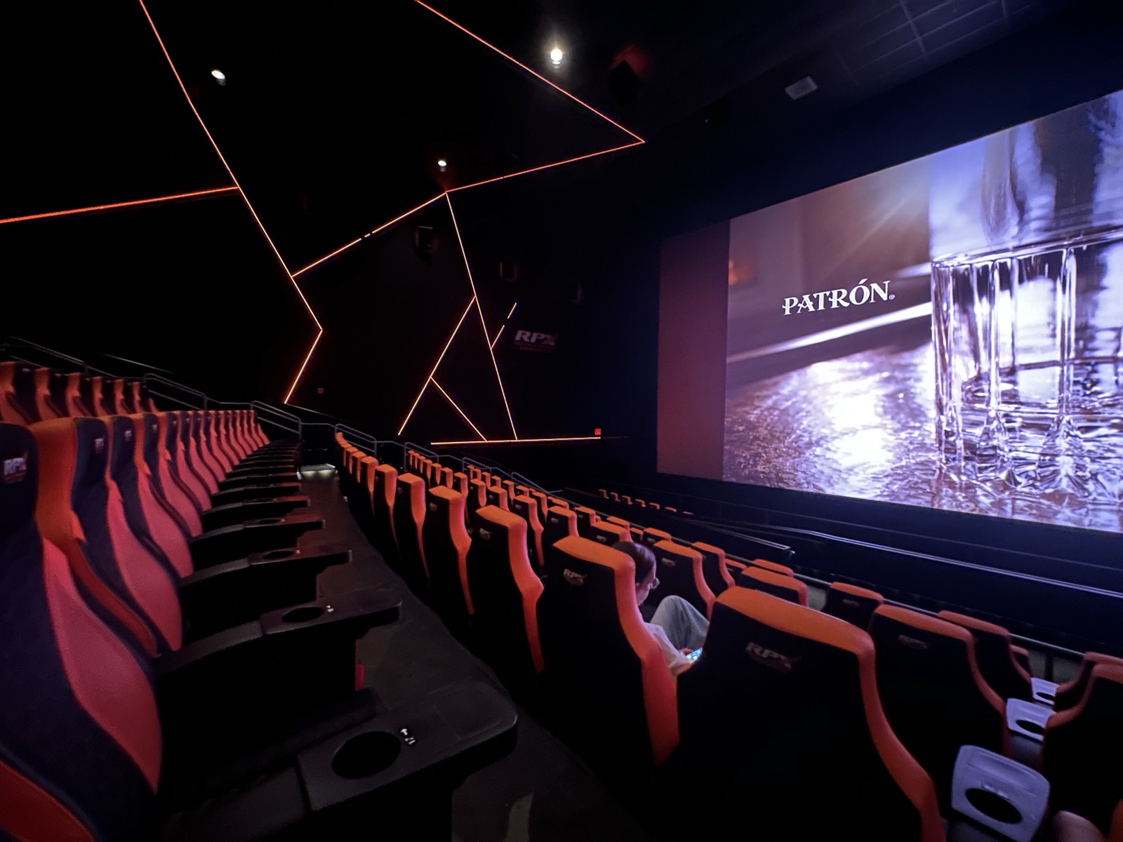 View from seat F16, RPX at Regal Times Square
