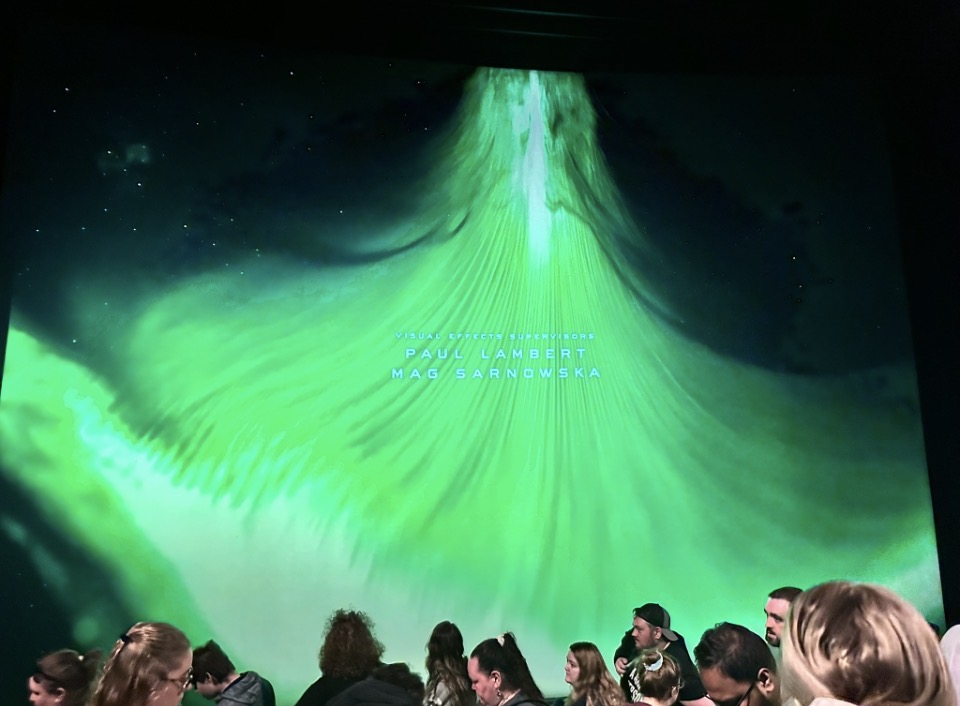 View from seat K21, IMAX at IMAX Indiana State Museum
