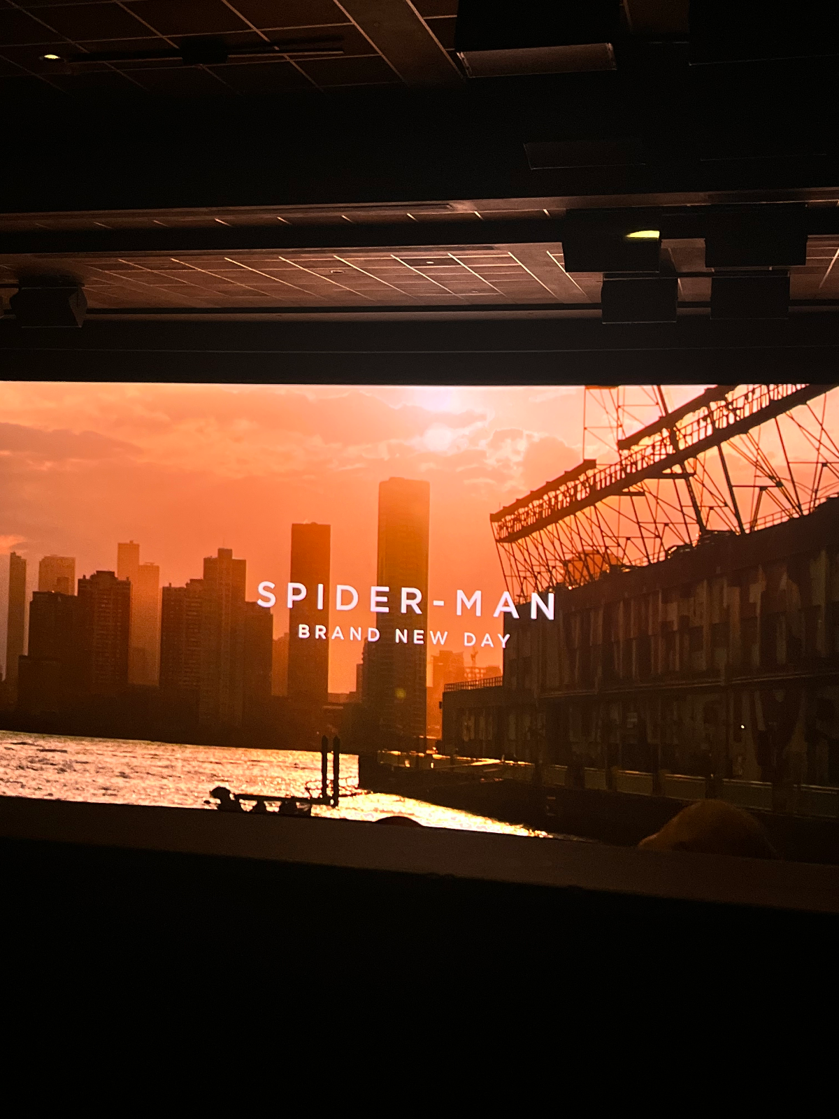 View from seat M3, Dolby Cinema (Auditorium 1) at AMC Lincoln Square 13