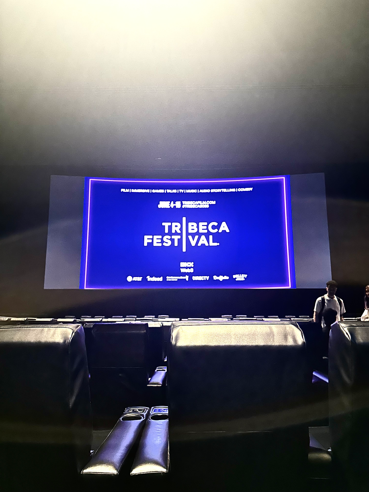 View from seat J14, Dolby Cinema at AMC Lincoln Square 13