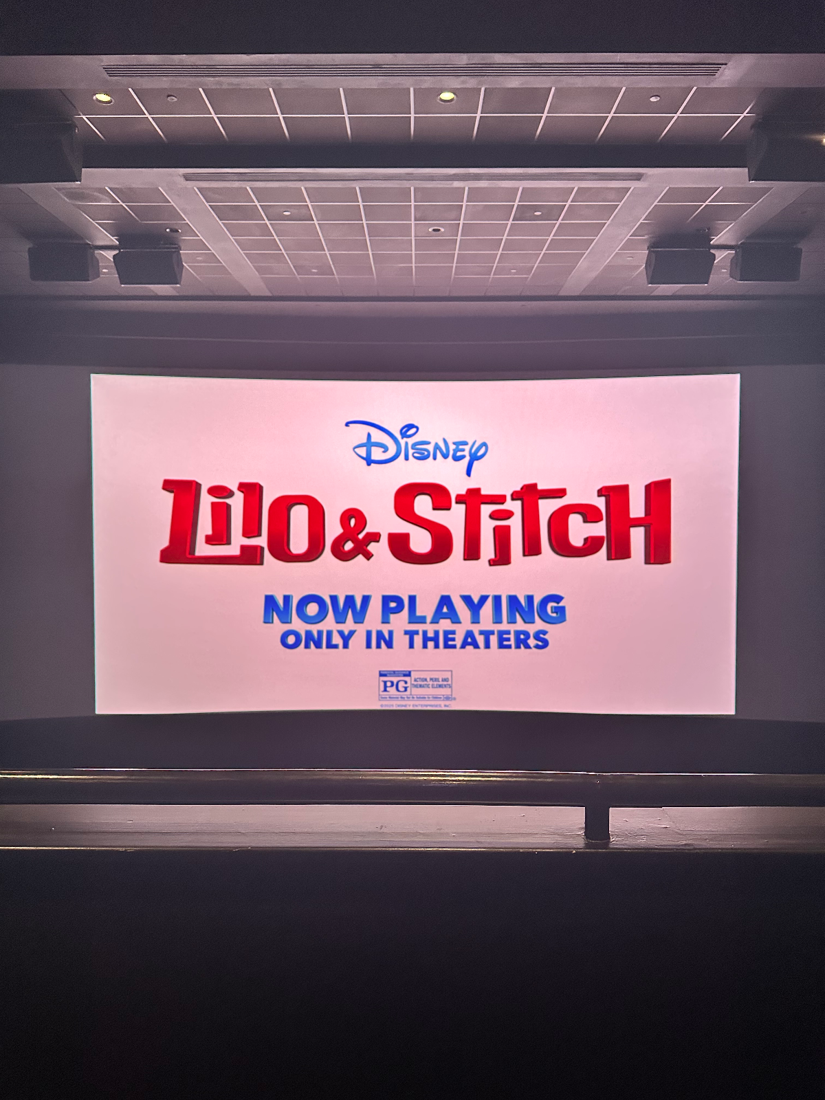 View from seat K13, Dolby Cinema at AMC Lincoln Square 13