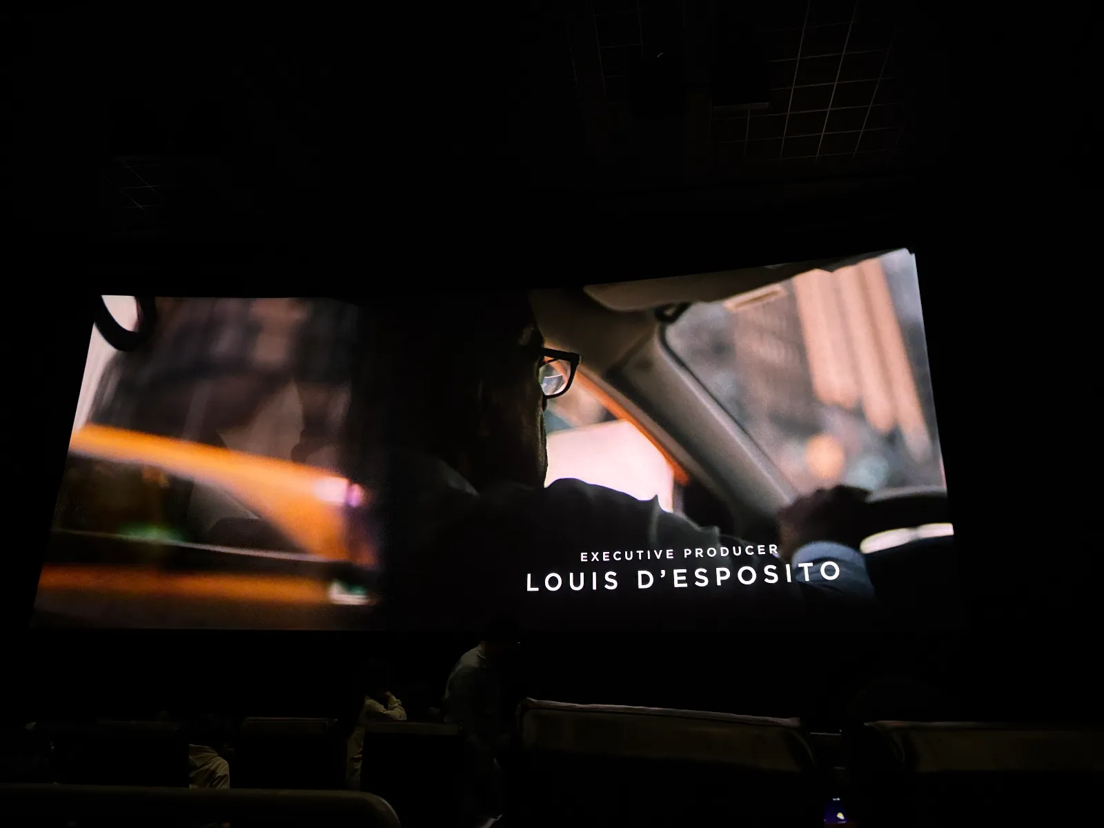 View from seat F9, Dolby Cinema (Auditorium 1) at AMC Lincoln Square 13