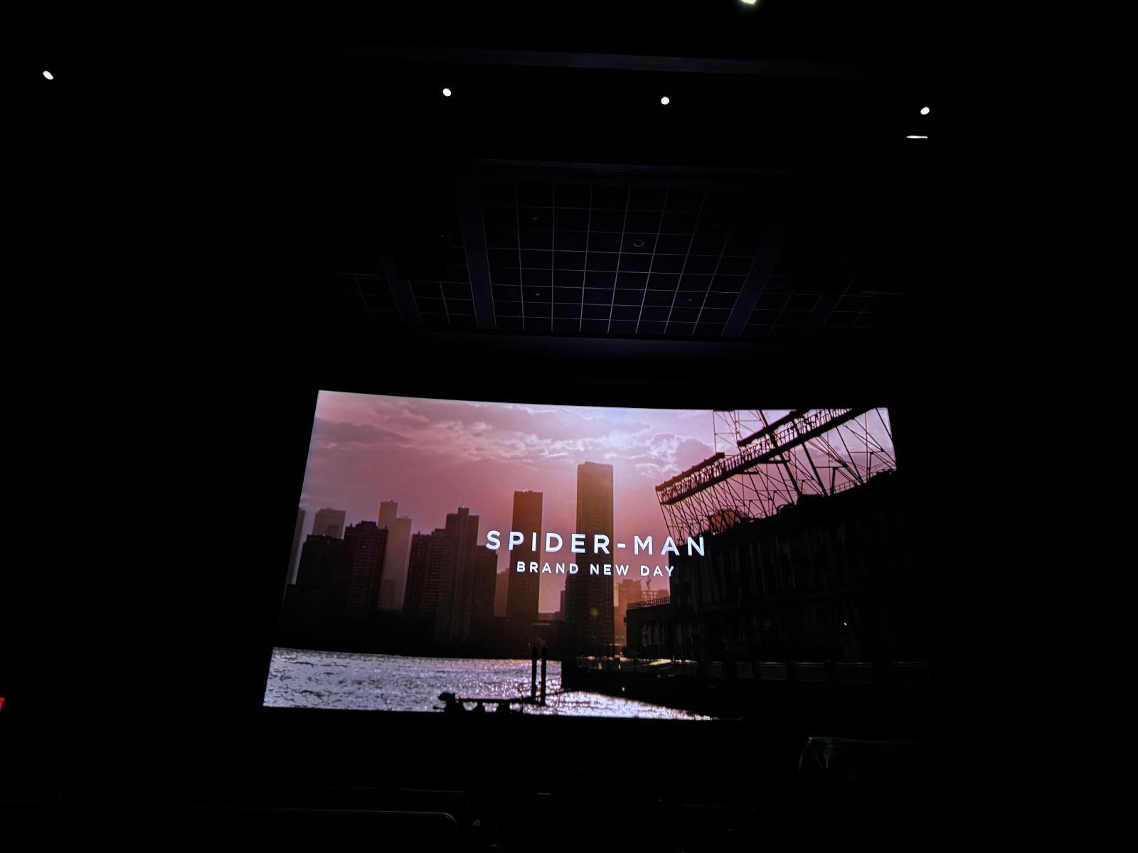 View from seat G16, Dolby Cinema at AMC Lincoln Square 13