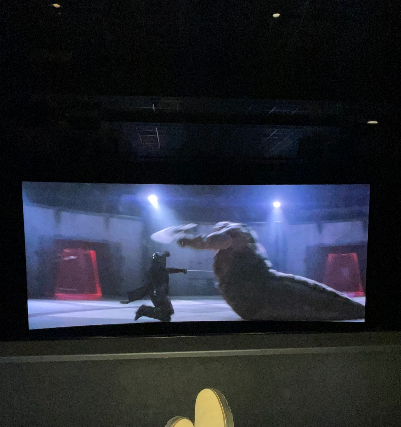View from seat L15, Dolby Cinema at AMC Lincoln Square 13