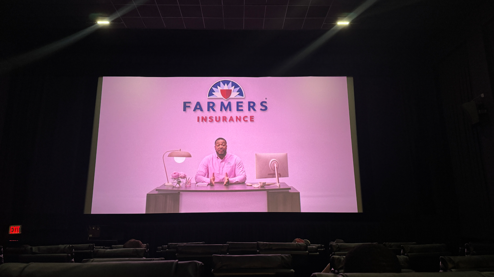 View from seat G8, Auditorium 4 at AMC Lincoln Square 13