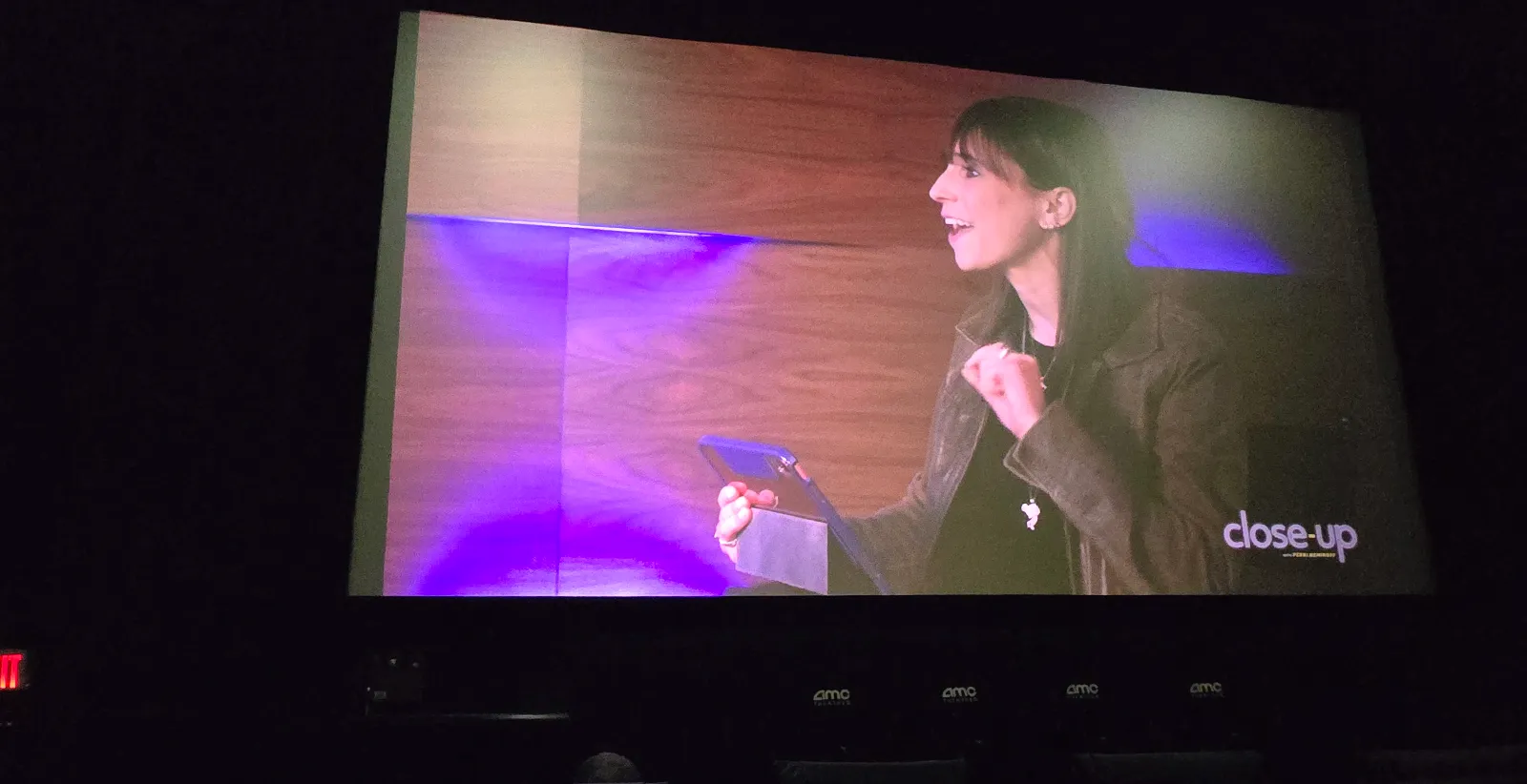 View from seat C13, Auditorium 4 at AMC Lincoln Square 13
