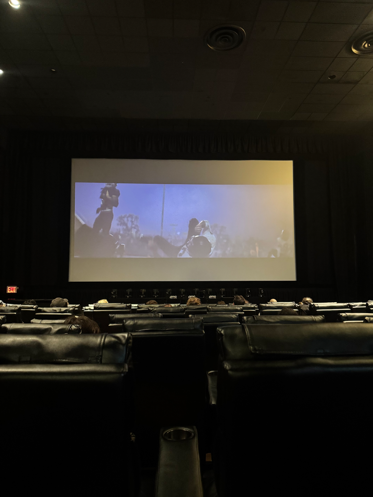 View from seat J10, Auditorium 5 at AMC Lincoln Square 13