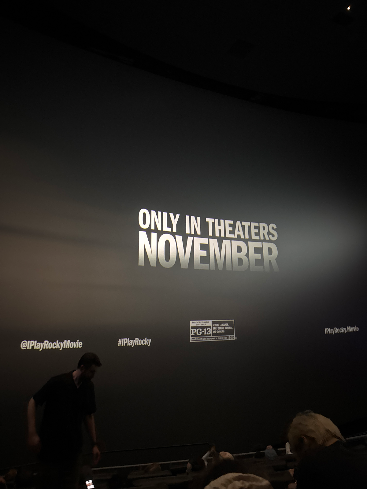 View from seat H38, IMAX at AMC Lincoln Square 13