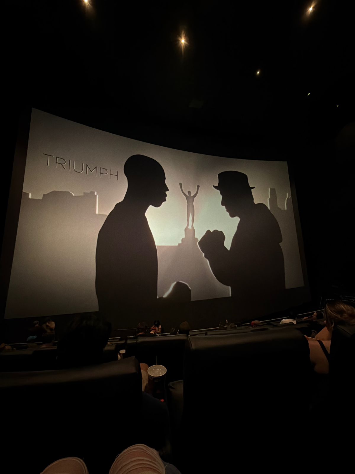 View from seat H34, IMAX at AMC Lincoln Square 13