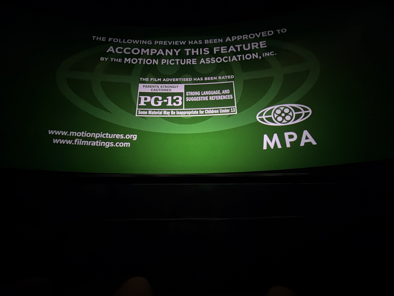 View from seat A16, IMAX (Auditorium 13) at AMC Lincoln Square 13