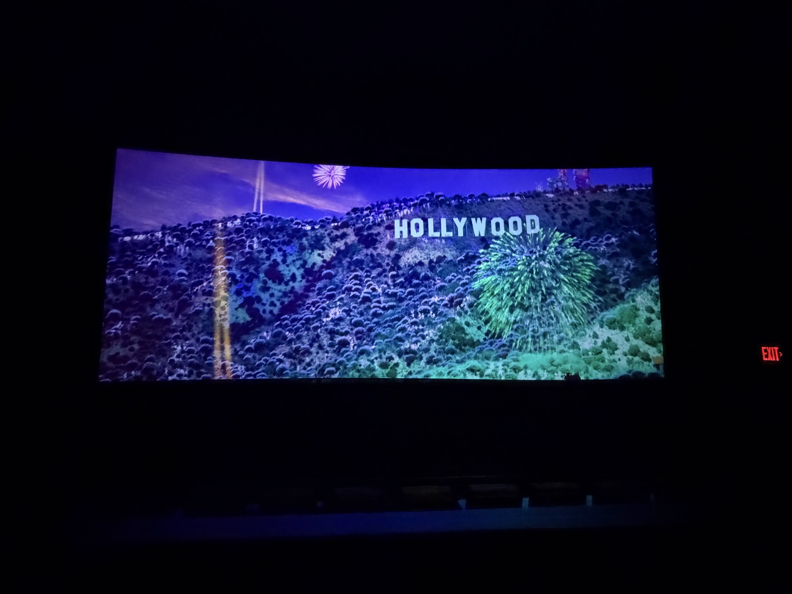 View from seat C7, Auditorium 12 at AMC 34th Street 14