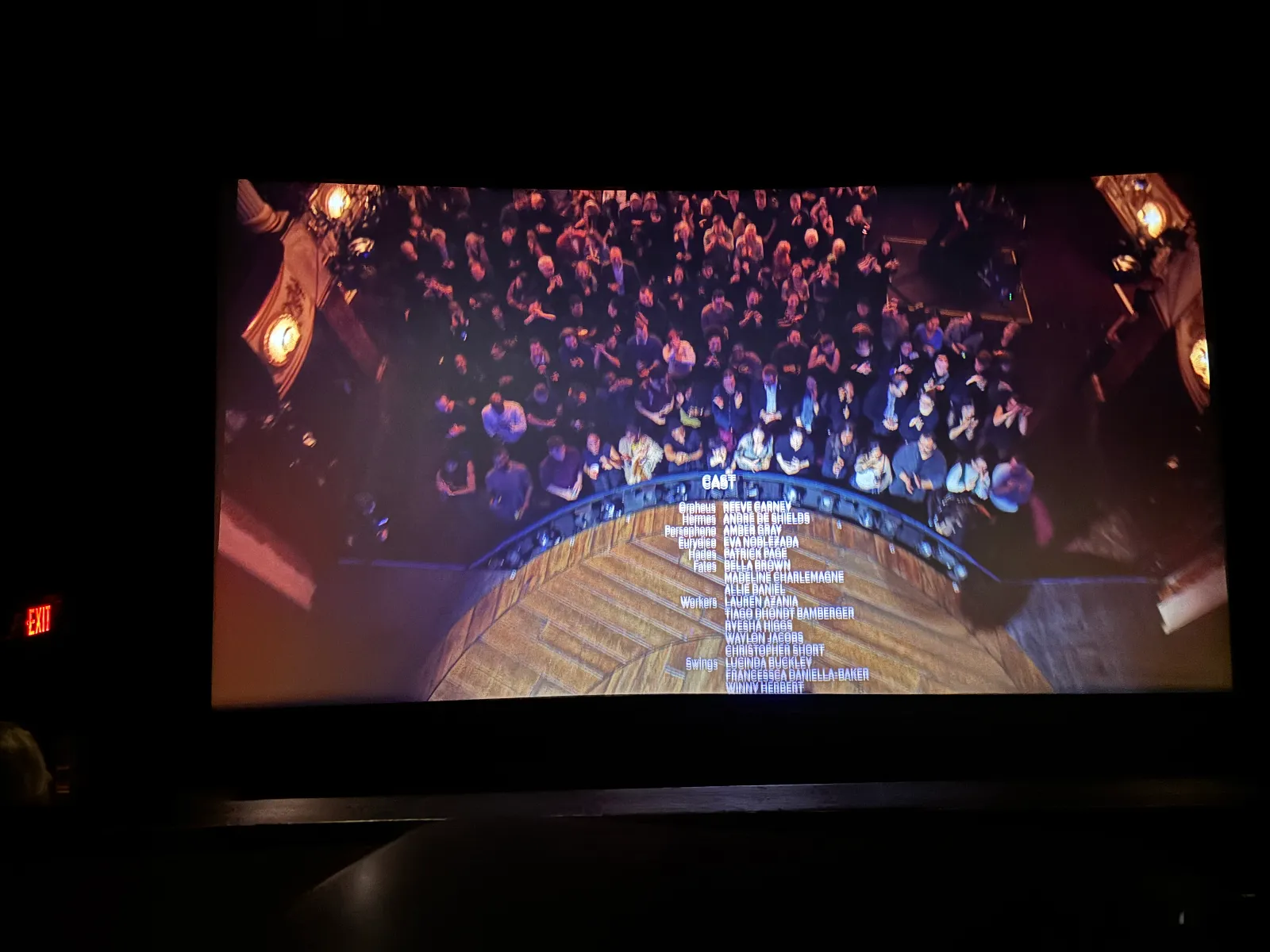View from seat D8, Auditorium 12 at AMC 34th Street 14