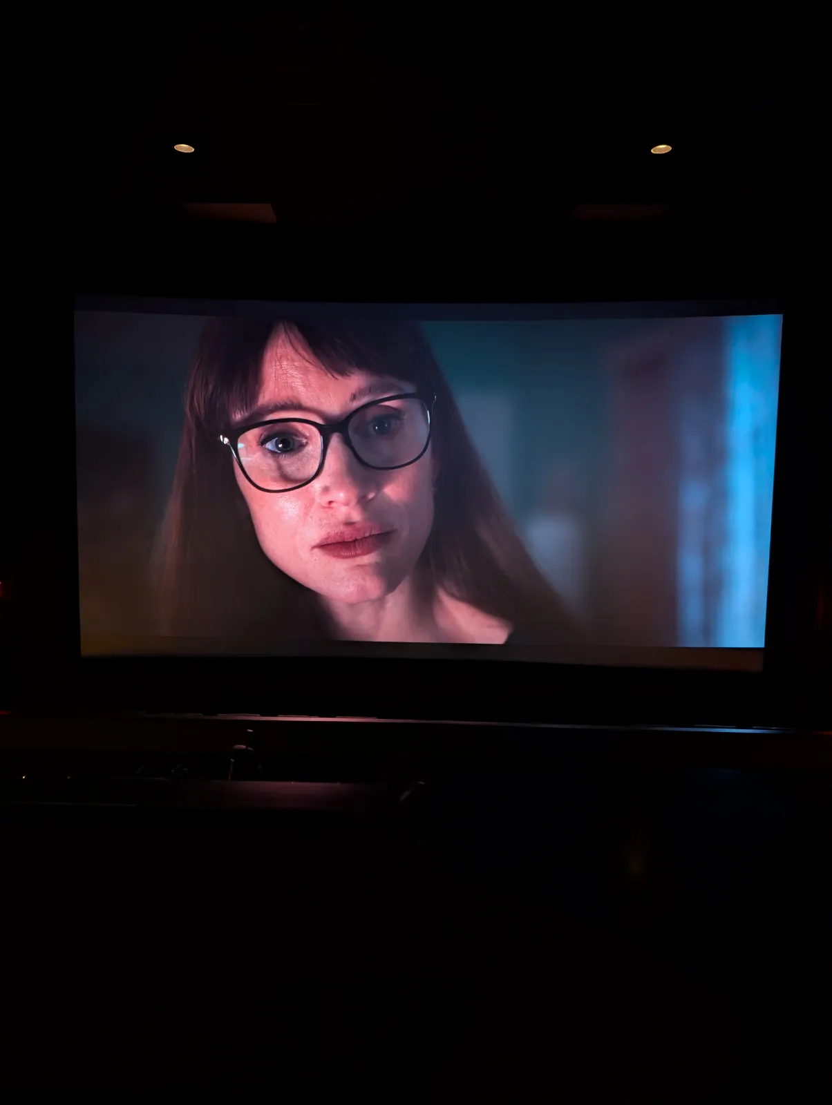 View from seat E6, Auditorium 5 at AMC 34th Street 14