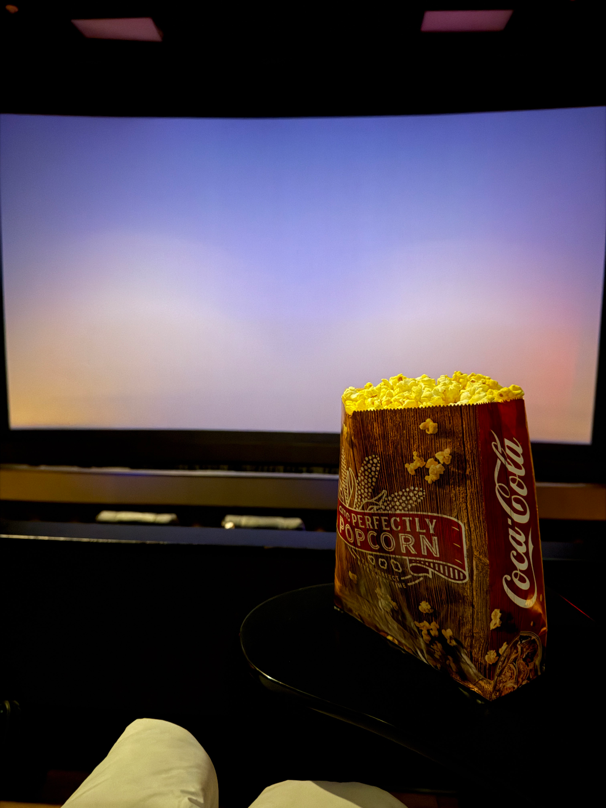 View from seat D5, Auditorium 5 at AMC 34th Street 14