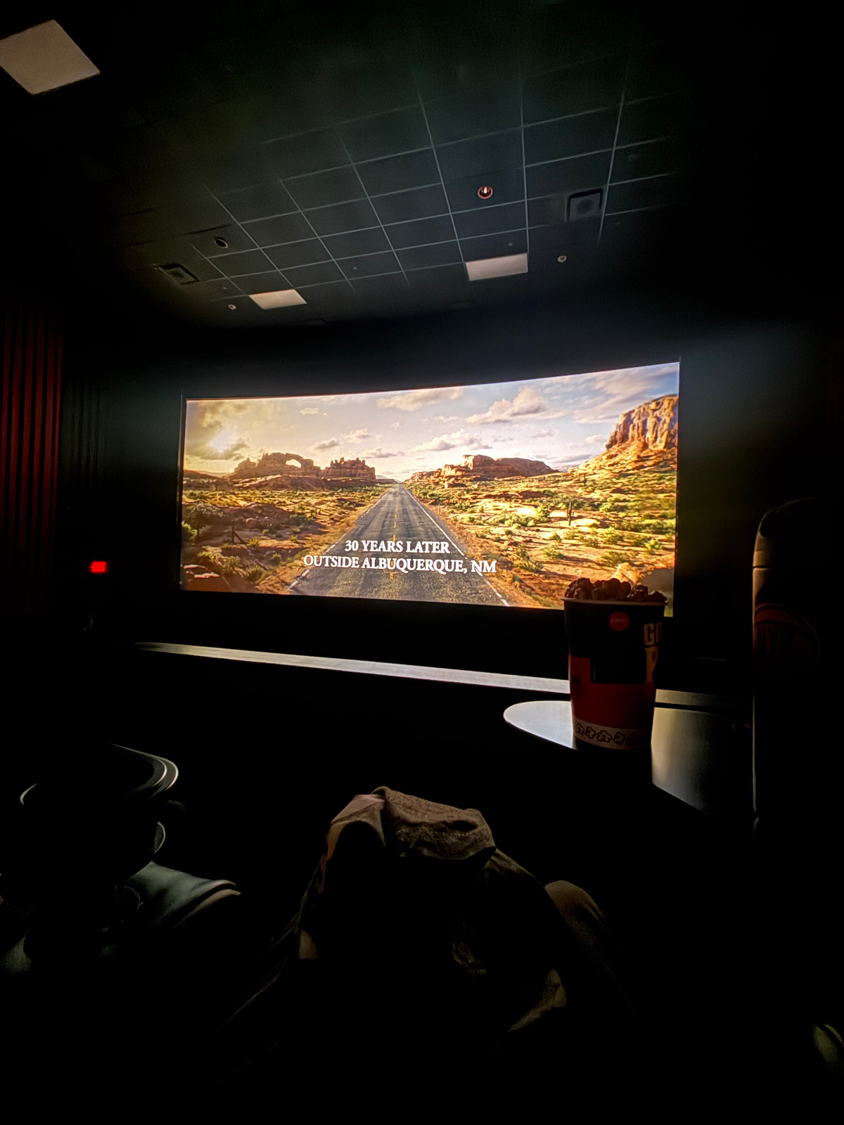 View from seat D3, Auditorium 6 at AMC 34th Street 14