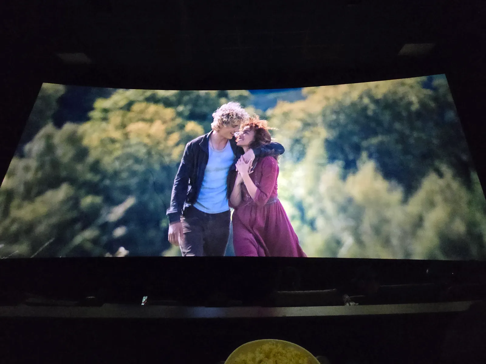 View from seat C8, Dolby Cinema at AMC 34th Street 14