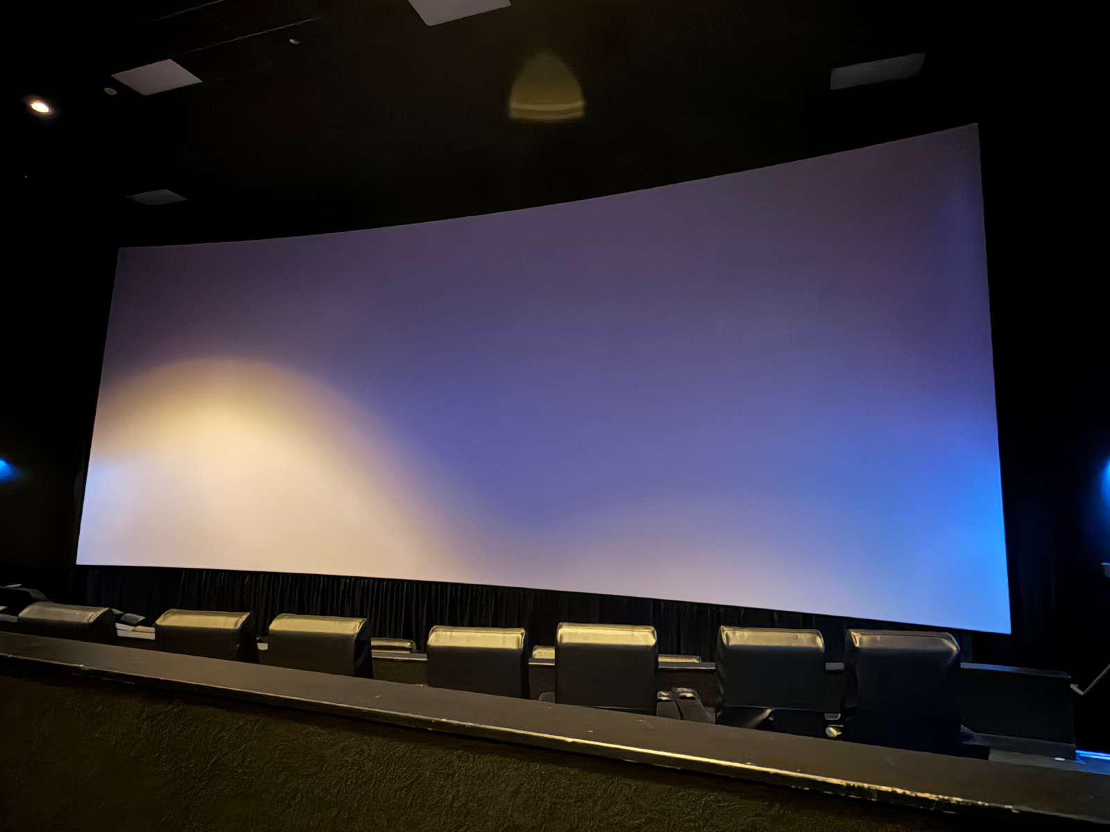 View from seat D1, Dolby Cinema at AMC 34th Street 14
