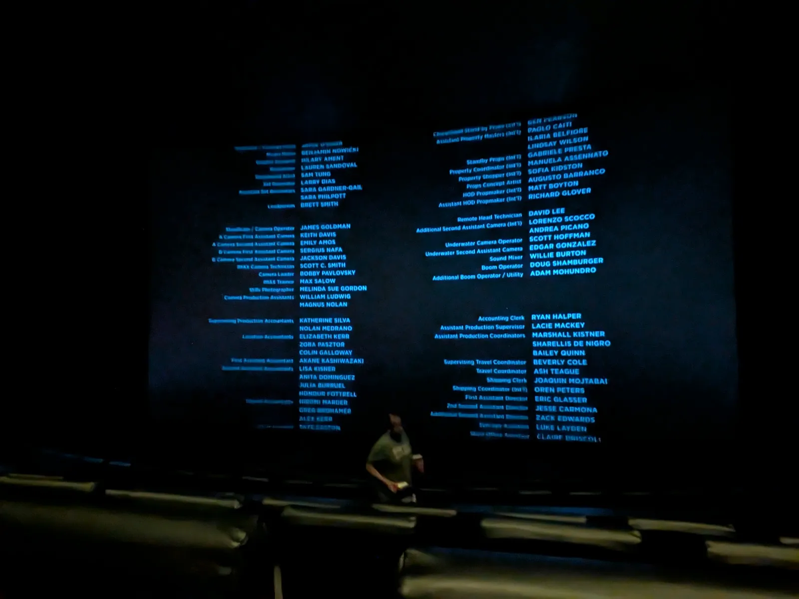 View from seat E10, IMAX (Auditorium 13) at AMC 34th Street 14