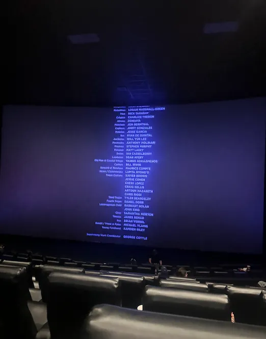 View from seat J4, IMAX at AMC 34th Street 14