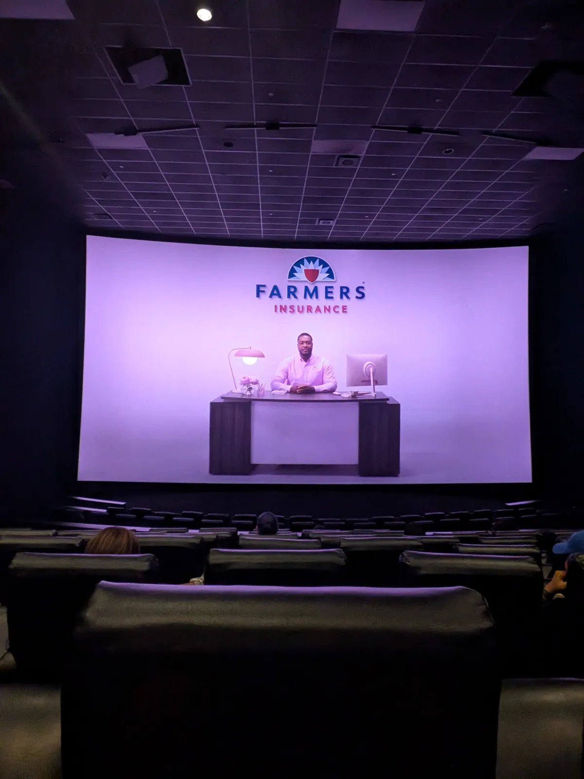 View from seat K12, IMAX (Auditorium 13) at AMC 34th Street 14