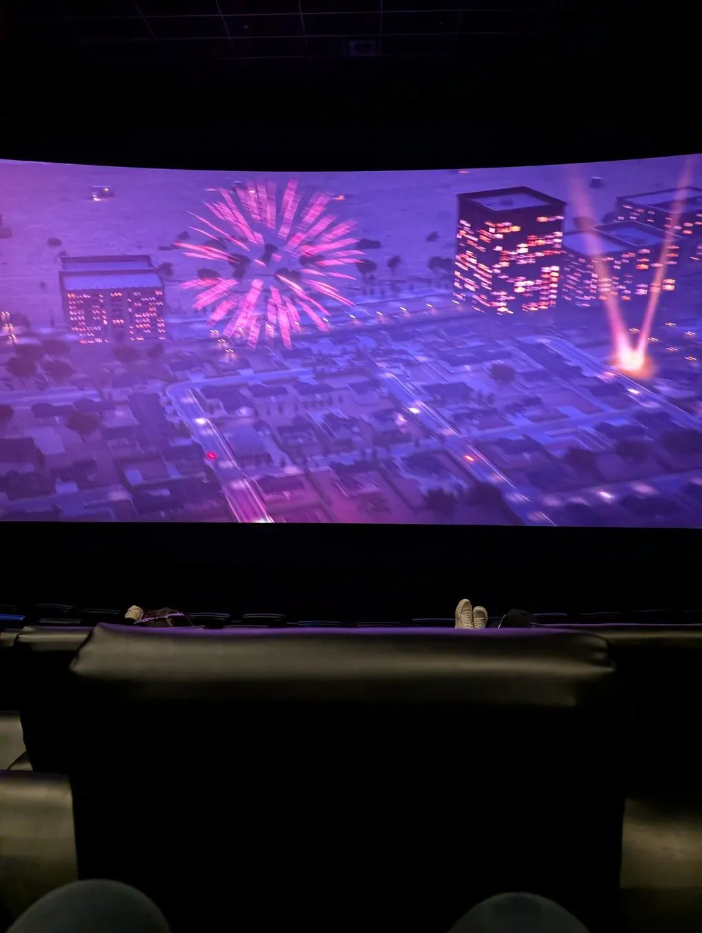 View from seat G9, IMAX at AMC 34th Street 14