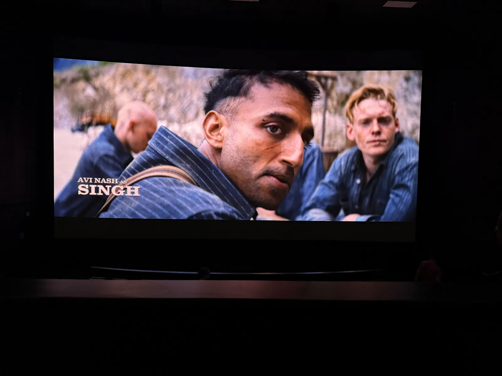 View from Row F Seat 7, Dolby Cinema (Auditorium 1) at AMC Garden State Plaza 16