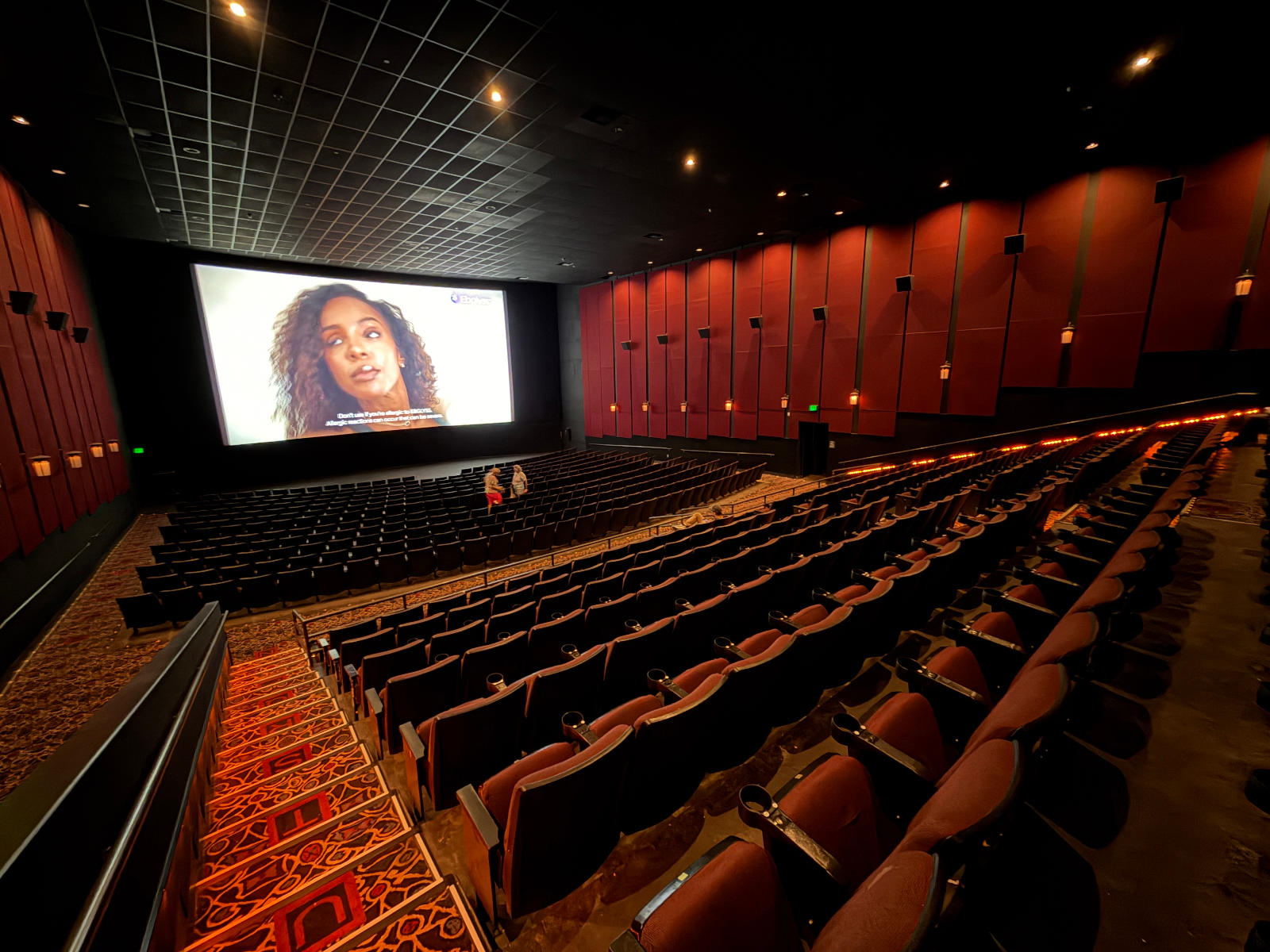 View from Row M Seat 18, Auditorium 8 at AMC Pacific Place 11