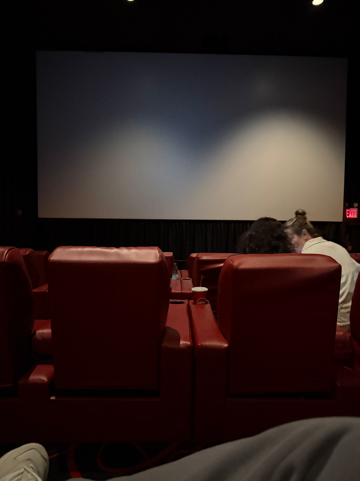 View from seat D7, Auditorium 7 at AMC Village 7