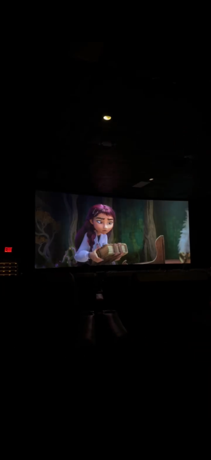 View from seat G4, Auditorium 1 at AMC Village 7