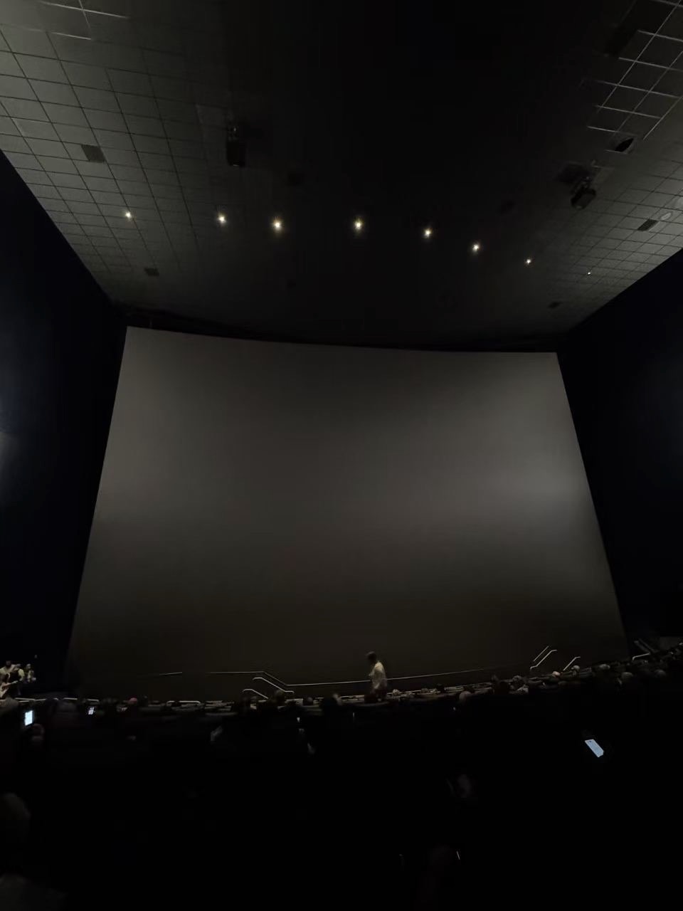View from seat L25, IMAX at AMC Metreon 16
