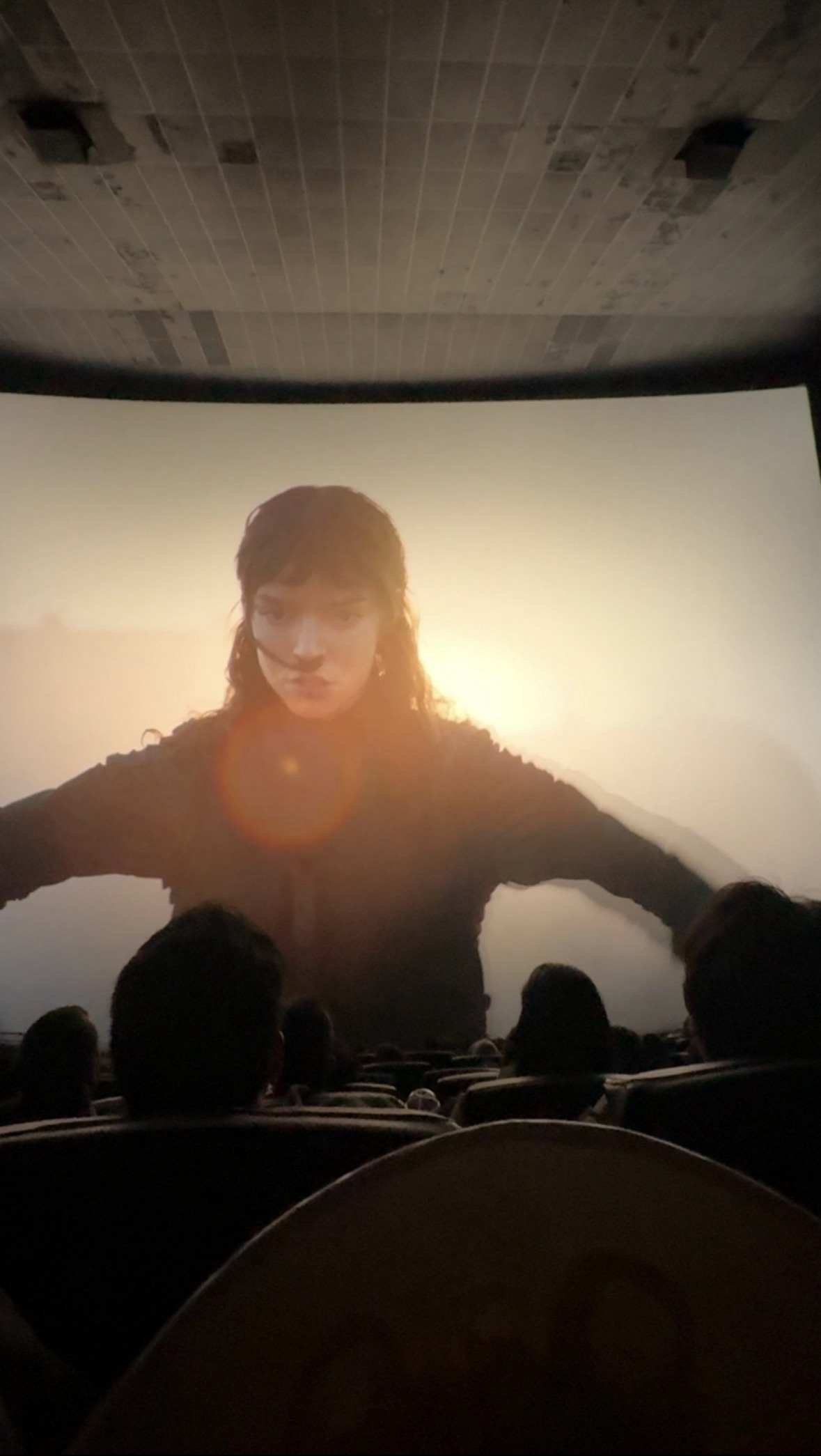 View from seat M15, IMAX at Universal Cinema AMC at CityWalk Hollywood
