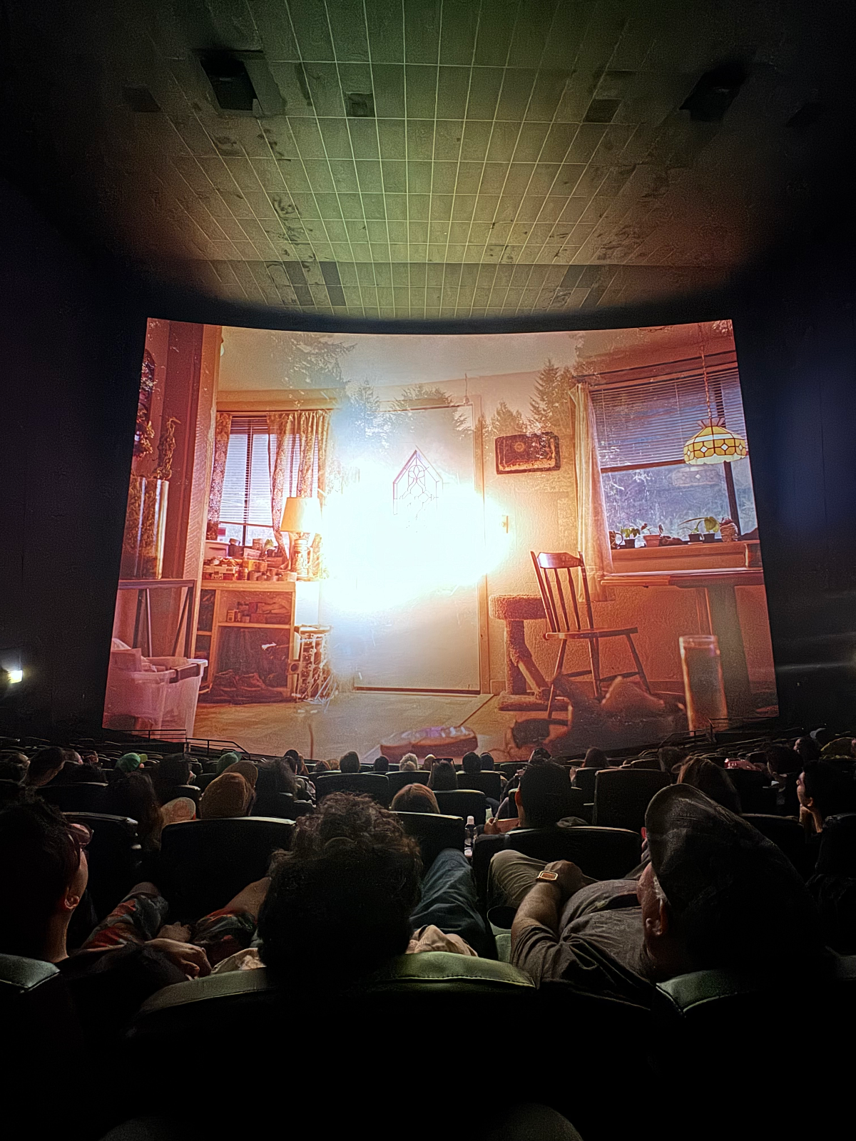 View from seat K17, IMAX at Universal Cinema - an AMC Theatre