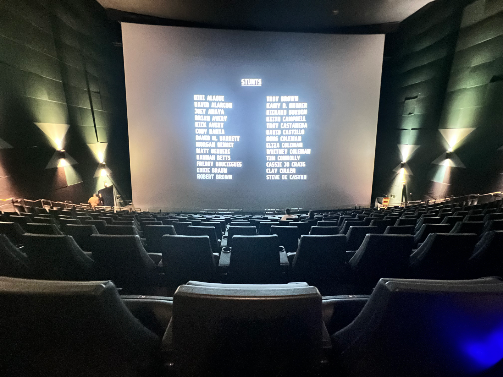 View from seat M14, IMAX at Harkins Arizona Mills