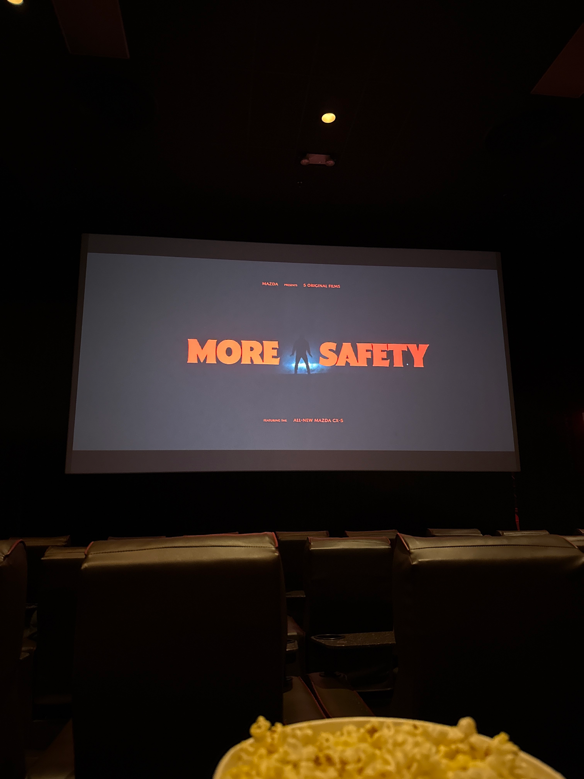 View from seat D7, Auditorium 3 at AMC 19th St. East 6