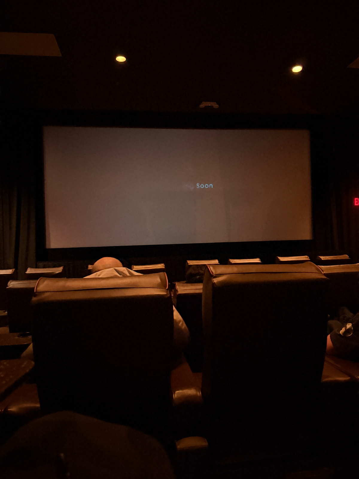 View from seat D10, Auditorium 5 at AMC 19th St. East 6