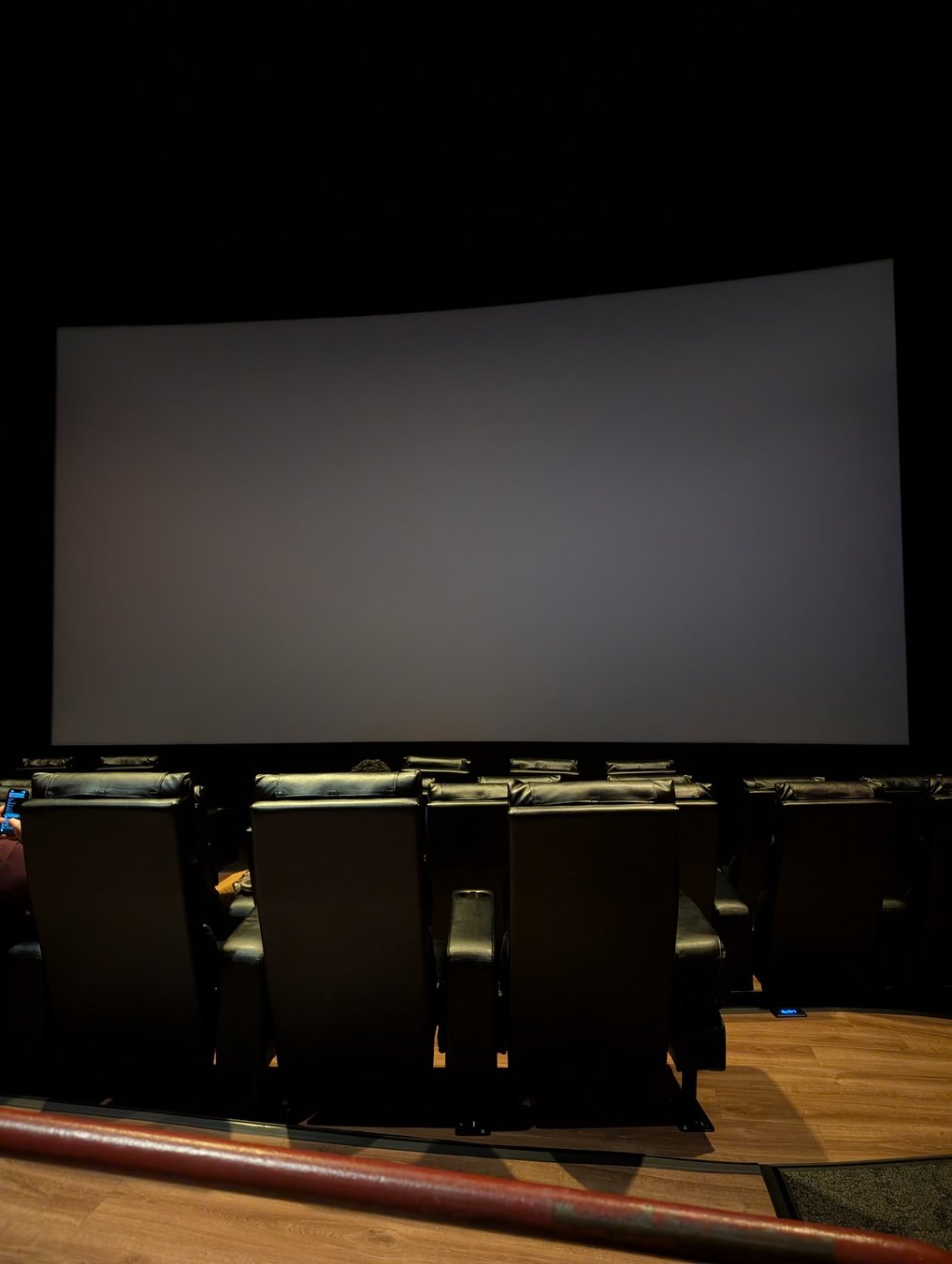 View from seat E1, Auditorium 25 at AMC Empire 25