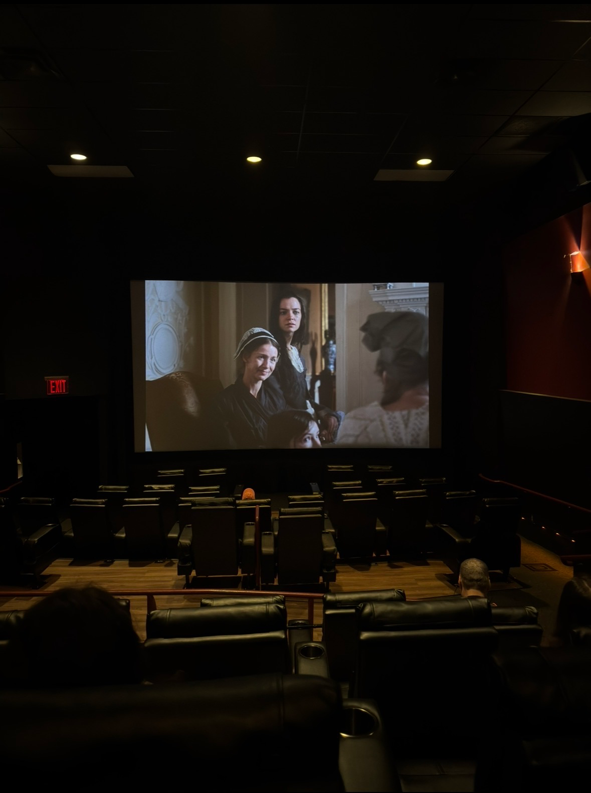 View from seat H3, Auditorium 16 at AMC Empire 25