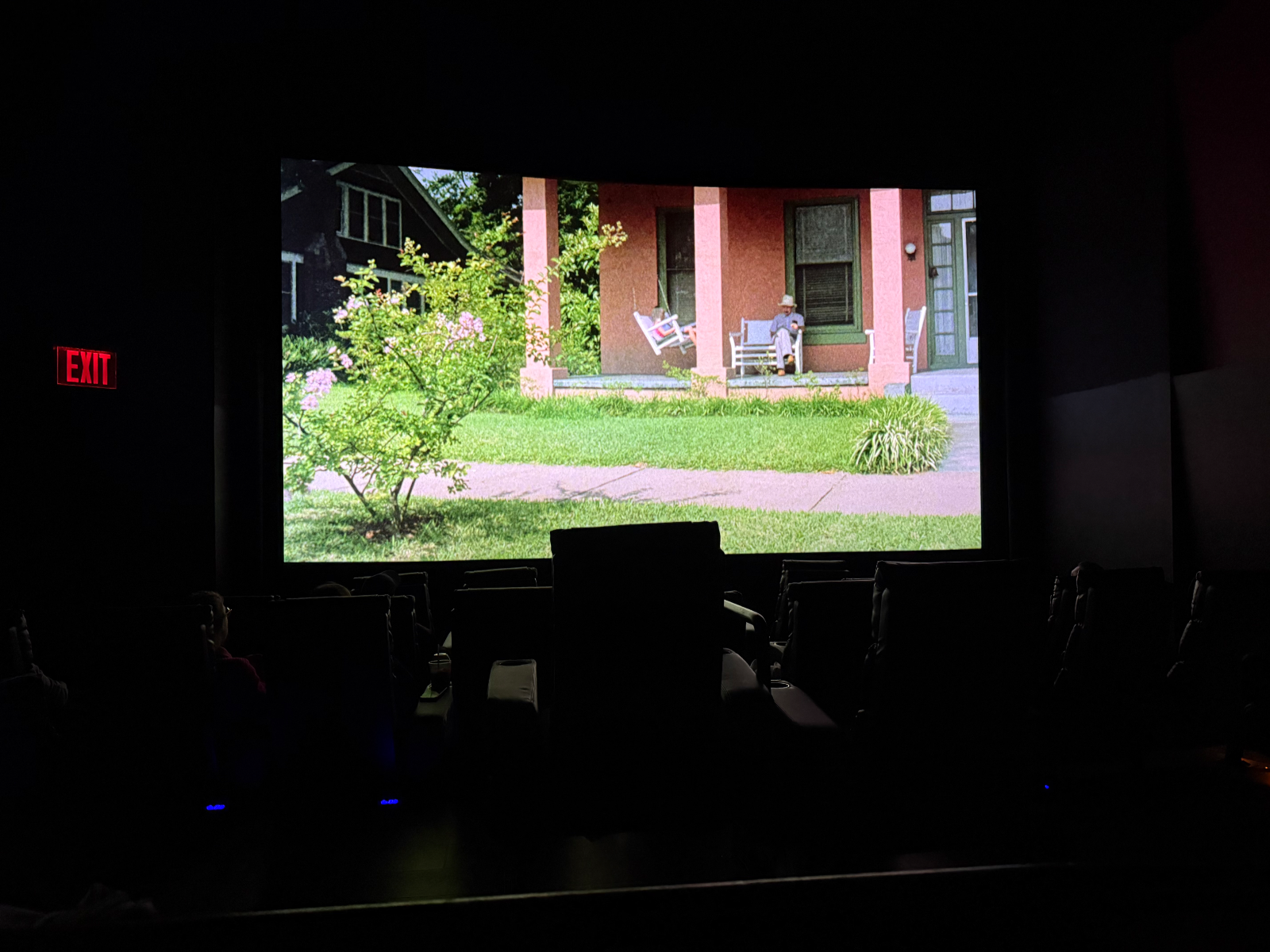 View from seat E4, Auditorium 16 at AMC Empire 25