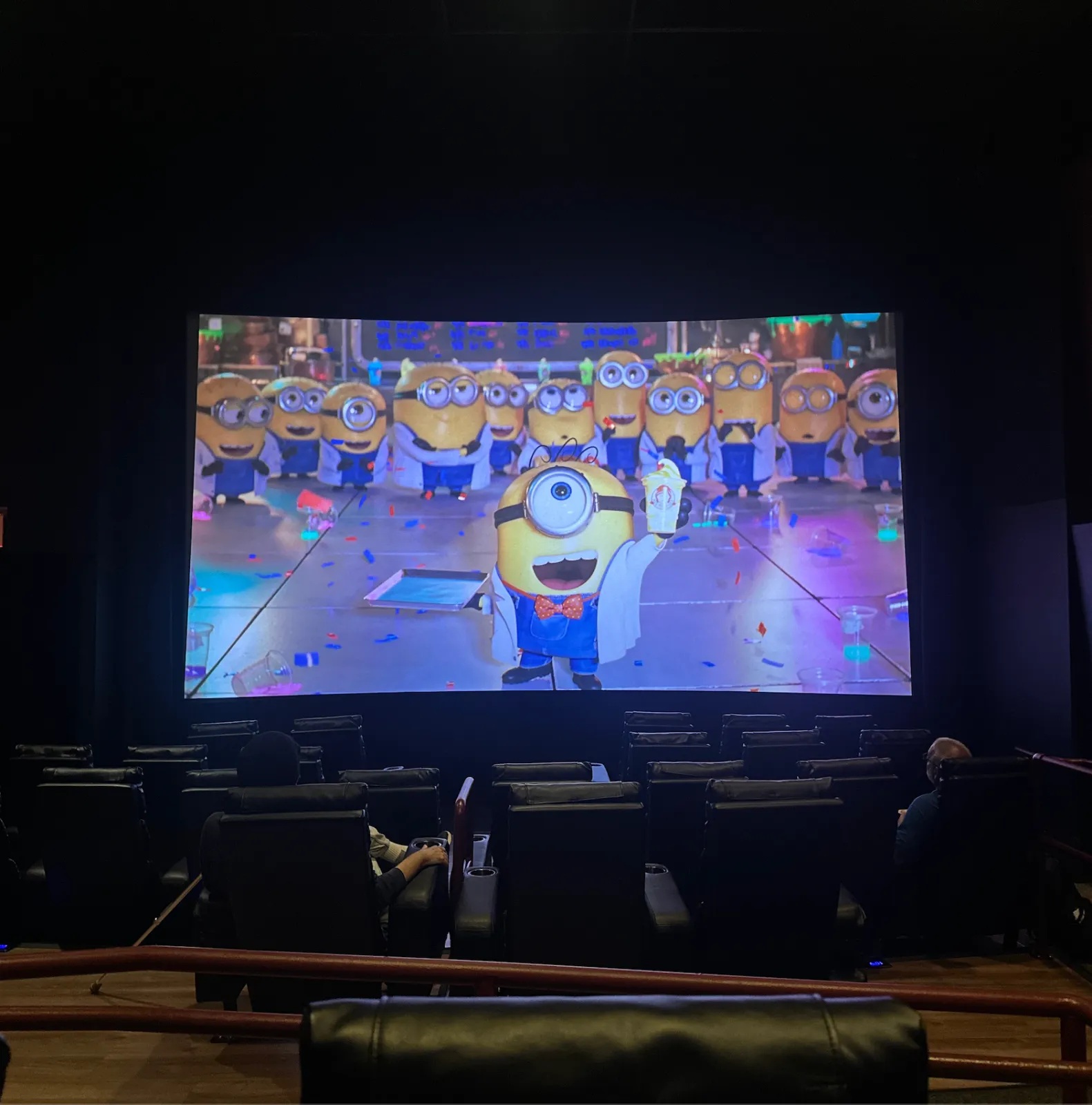 View from seat F2, Auditorium 22 at AMC Empire 25