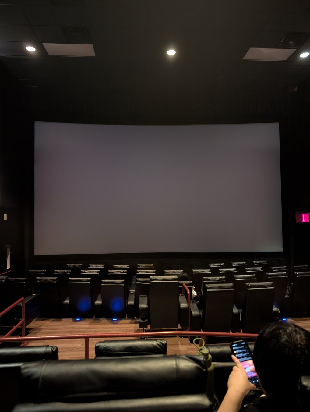 View from seat G5, Auditorium 15 at AMC Empire 25