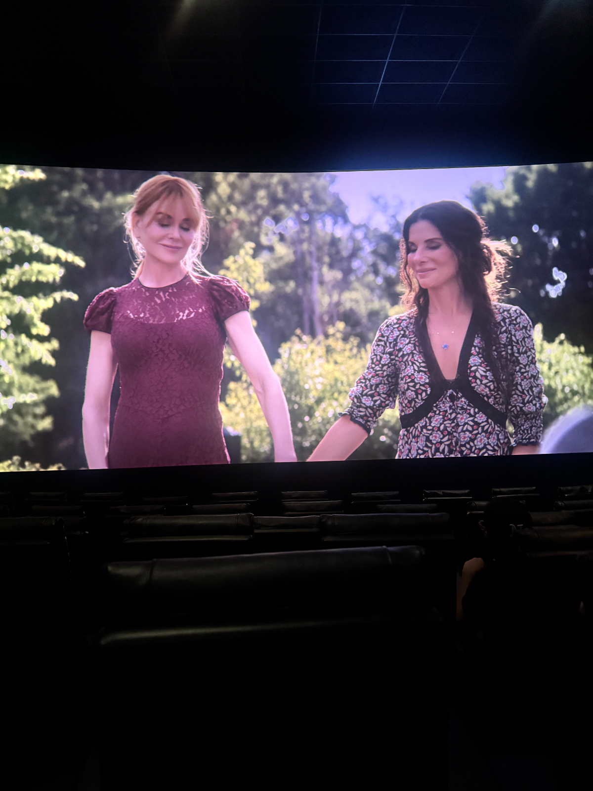 View from seat F10, XL (Auditorium 9) at AMC Empire 25