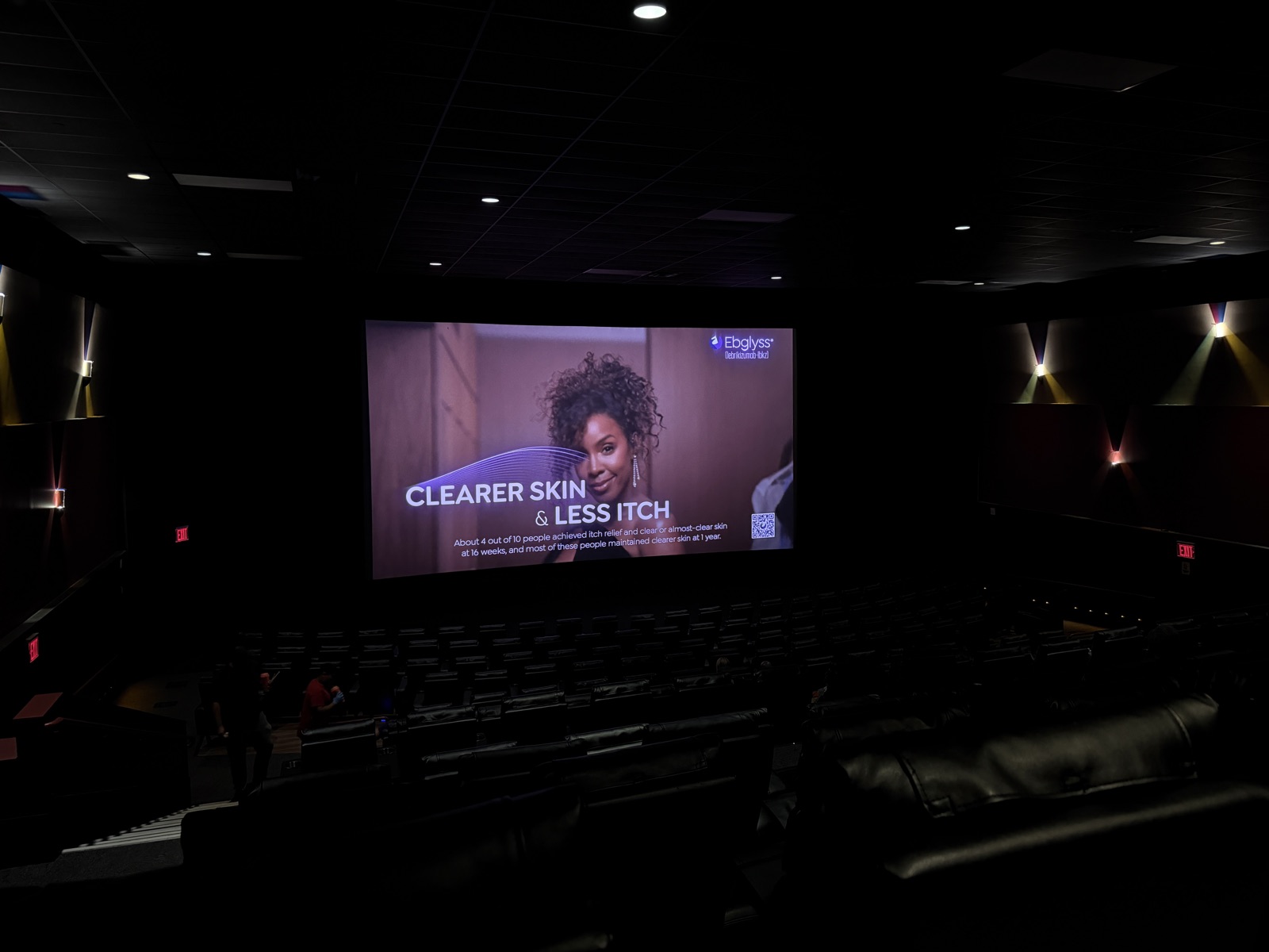 View from seat P21, XL (Auditorium 13) at AMC Empire 25