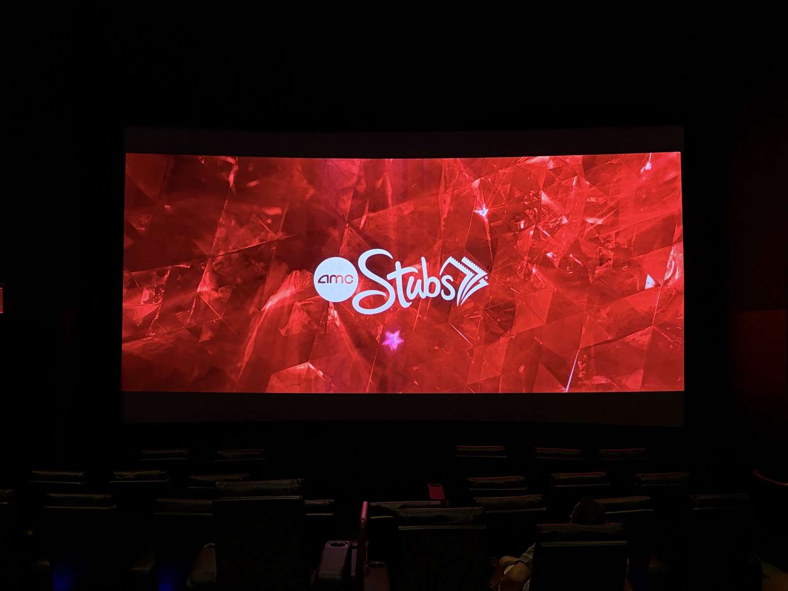 View from seat G2, Auditorium 11 at AMC Empire 25