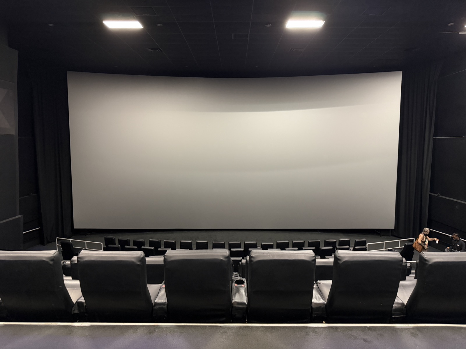 View from seat M13, IMAX (Auditorium 1) at AMC Empire 25