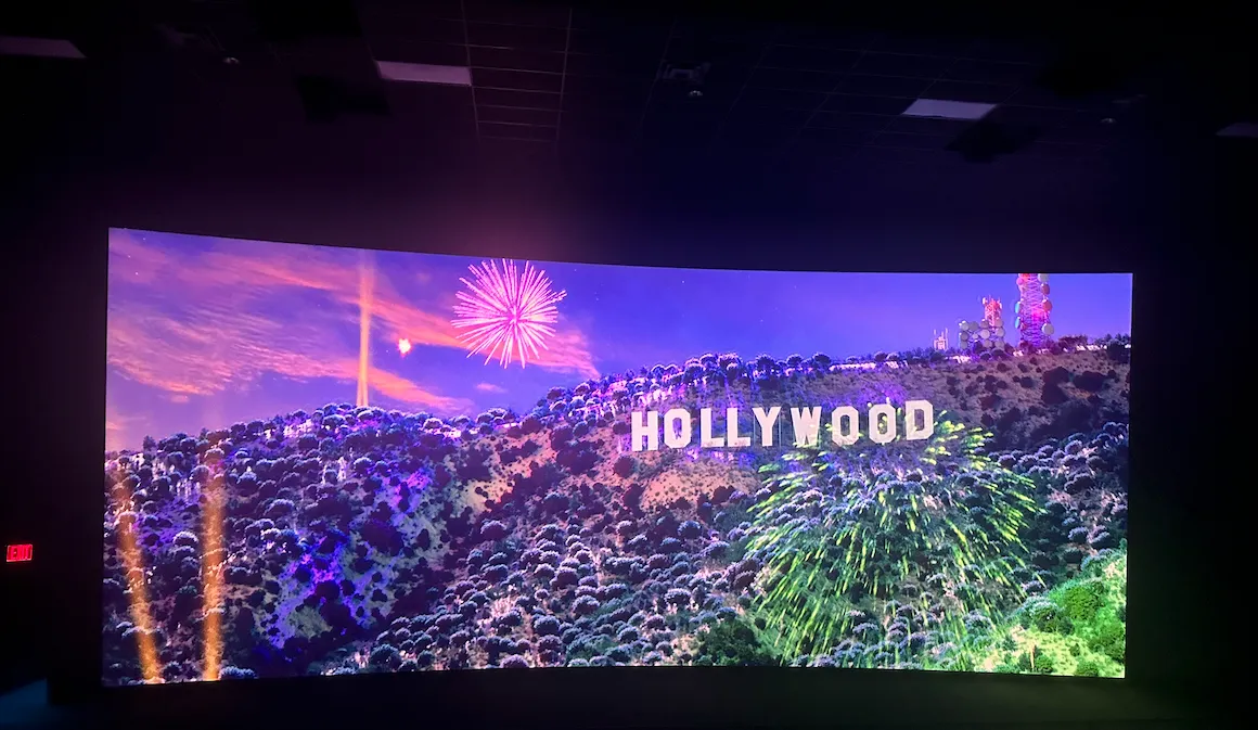 View from seat E14, Dolby Cinema at AMC Empire 25