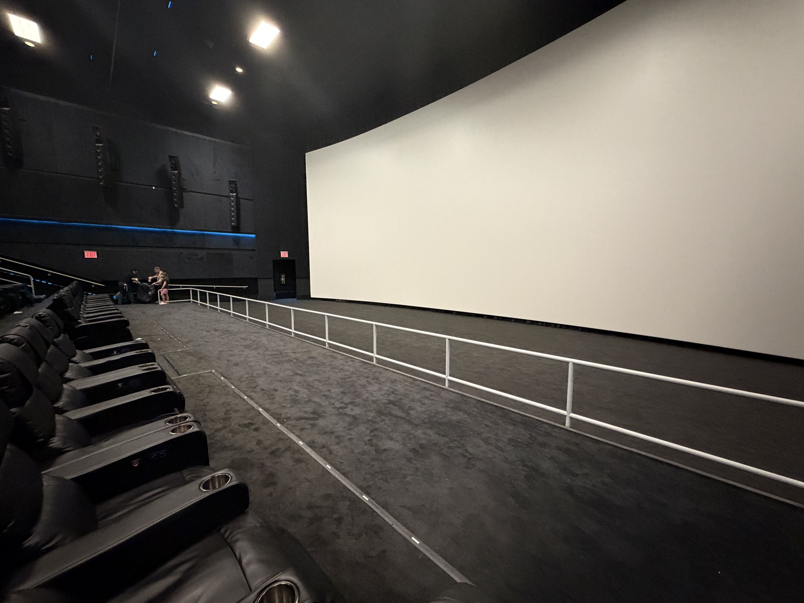 View from seat A4, Dolby Cinema (Auditorium 8) at AMC Empire 25