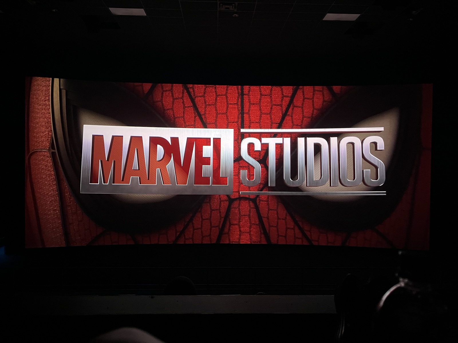 View from seat E12, Dolby Cinema (Auditorium 8) at AMC Empire 25