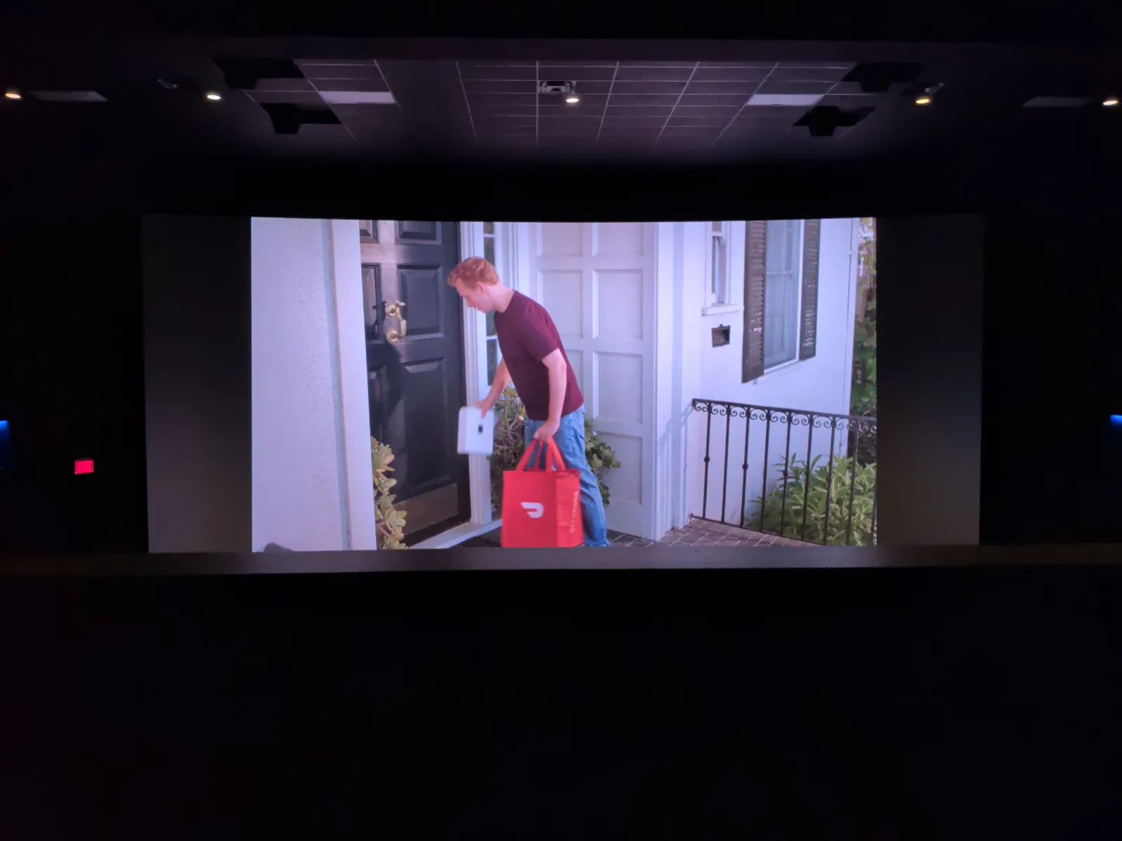View from seat F10, Dolby Cinema (Auditorium 8) at AMC Empire 25