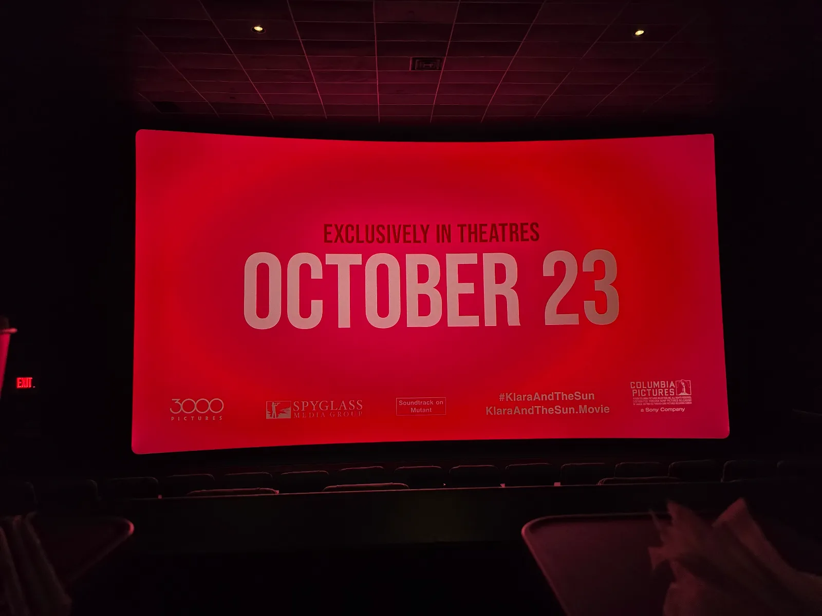 View from seat D10, RPX at Regal UA Kaufman Astoria