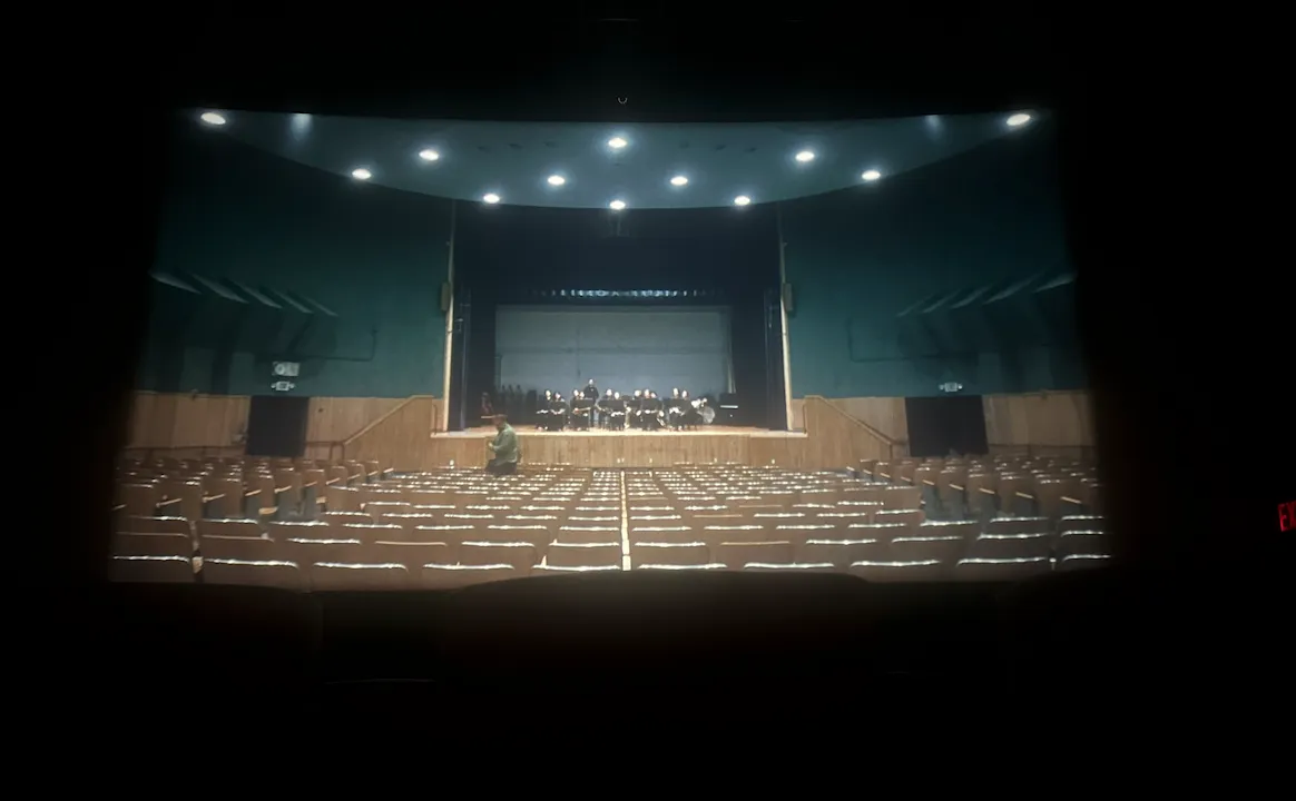 View from seat D7, Auditorium 14 at Regal Union Square